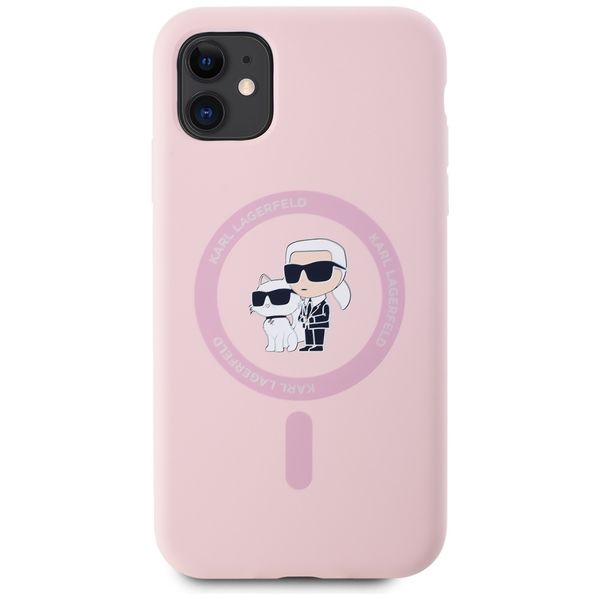 Etui Karl Lagerfeld do iPhone 11, Różowy, MagSafe zdjęcie 3