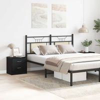 Szafki nocne, 2 szt., czarny dąb, 40x30x40 cm