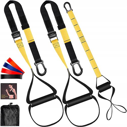 INTEY Zestaw taśm pasów TRX + gumy do ćwiczeń na Arena.pl