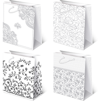 torebki ozdobne10szt. xl avantgarde set 4 białe 30 x 36,5 x 13 cm