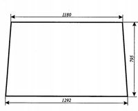Szyba tylna do ciągnika rolniczego Fortschritt ZT 323A, 323-A