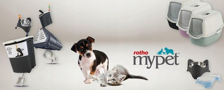 Pojemnik na karmę na kółkach Rotho ARCHIE 38L 18kg zdjęcie 2