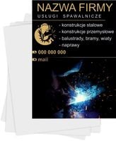 ulotki A6 reklamowe firmowe 1000 szt różne wzory USŁUGI SPAWALNICZE
