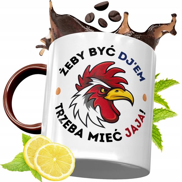 Kubek Bordowy Dla Dja Na Urodziny Prezent Z Nadrukiem Ze Zdjęciem zdjęcie 1