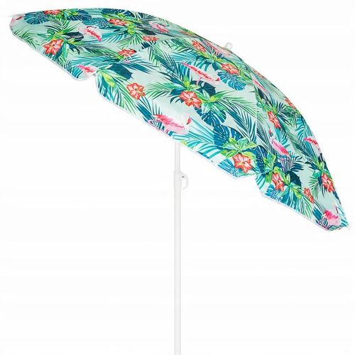PARASOL PLAŻOWY SKŁADANY OGRODOWY ŁAMANY WBIJANY WZORY FLAMINGI UV 180cm na Arena.pl