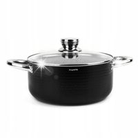 GARNEK Granitowy INDUKCJA DUŻY Pokrywka Gaz Konighoffer Harrison 4,4 l 24cm