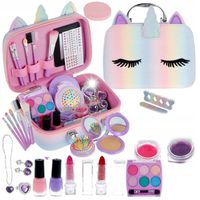 NA PREZENT Zestaw MAKE UP MALOWIDŁA Kosmetyki makijaż kuferek skarbów biżu
