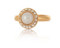 Pierścionek z perełką i kryształkami Preciosa z kolekcji Classic