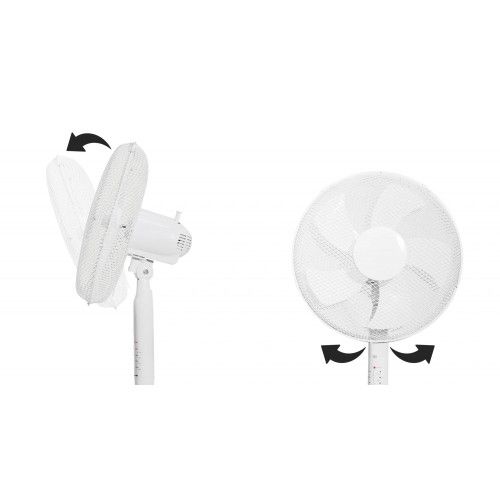 WENTYLATOR LONGWELL 45W PILOT OSCYLACYJNY 5 ŁOPATEK TIMER 40CM na Arena.pl