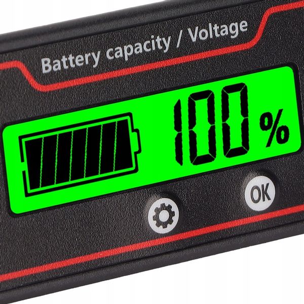 WSKAŹNIK NAŁADOWANIA AKUMULATORA 12-84 V LCD zdjęcie 10
