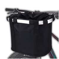 KOSZ ROWEROWY KOSZYK PŁÓCIENNY PRZEDNI TORBA UCHWYT NA KIEROWNICĘ OCHRONNY