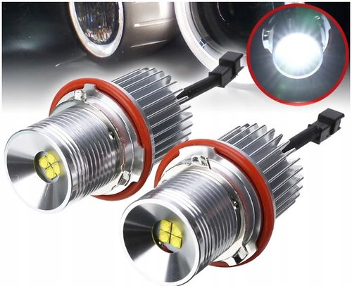 2x ŻARÓWKI BMW RINGI LED MARKER 10W do BMW E39 E53 E60 E61 E65 E87 6000K na Arena.pl