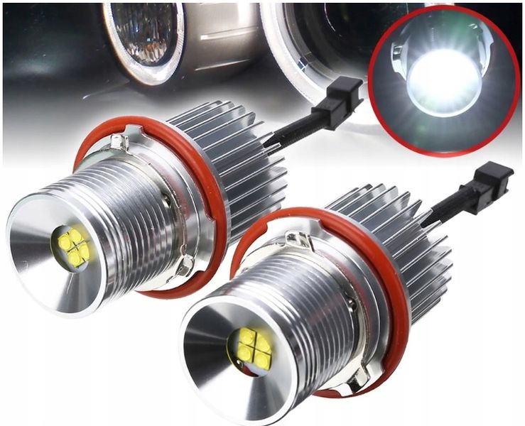 2x ŻARÓWKI BMW RINGI LED MARKER 10W do BMW E39 E53 E60 E61 E65 E87 6000K zdjęcie 4