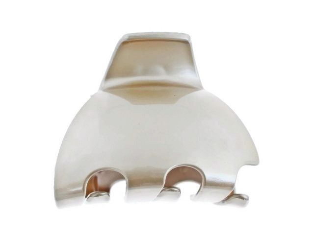 Francuska klamra do włosów beżowa 5x7 cm zdjęcie 1