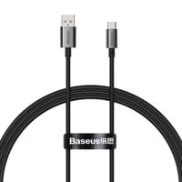 kabel przewód superior series usb-a - usb-c 100w 1m - czarny