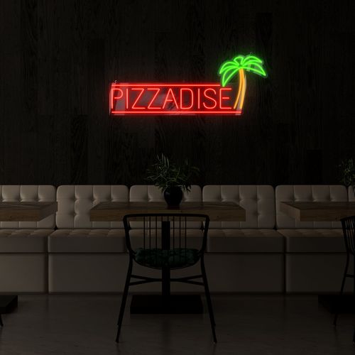 Napis LED Pizzadise na Arena.pl