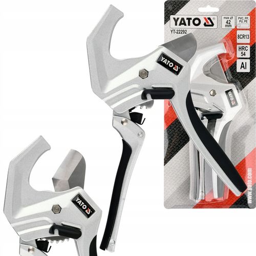YATO OBCINAK NOŻYCE ALUMINIOWE DO RUR PCV PP, PE, PU, PESZLI 42MM YT-22292 na Arena.pl