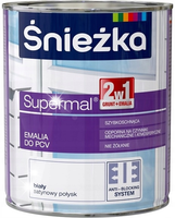 ŚNIEŻKA SUPERMAL EMALIA DO PCV BIAŁA POŁYSK 0.75L