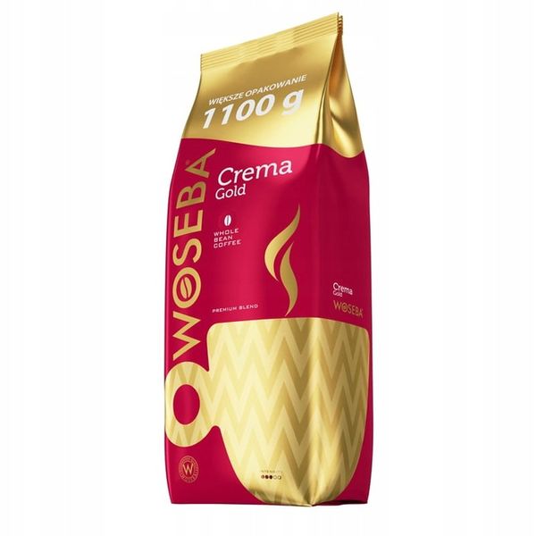 Woseba Crema Gold 1100g kawa ziarnista zdjęcie 1