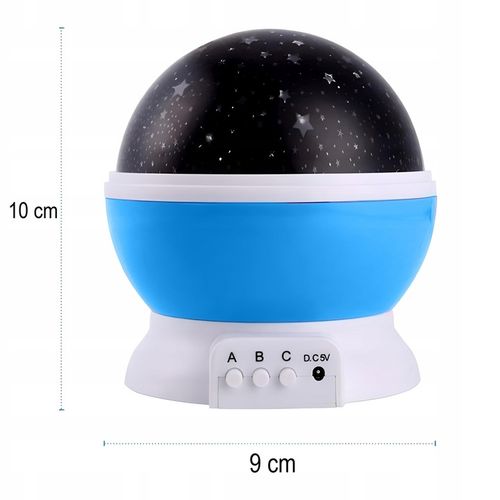 LAMPKA NOCNA PROJEKTOR GWIAZD NIEBA OBROTOWA 2w1 na Arena.pl