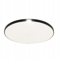 Struhm Plafon IDEUS LED płaski Dowbor 24W 37cm 4K IP44 czarny 04337