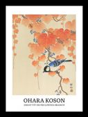 Plakat 13x18cm Design Great Tit, Koson Vintage do Salonu