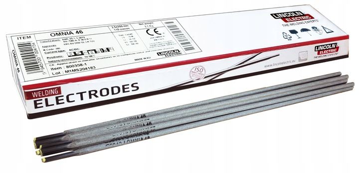 Elektrody Rutylowe Lincoln Omnia 46 Ø2,5; 2,1kg zdjęcie 1