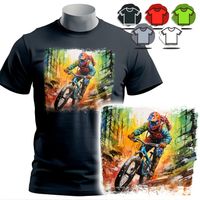 KOSZULKA T-SHIRT MĘSKI WZORY DO WYBORU - WYPRAWY GÓRSKIE ROWEROWE - XS