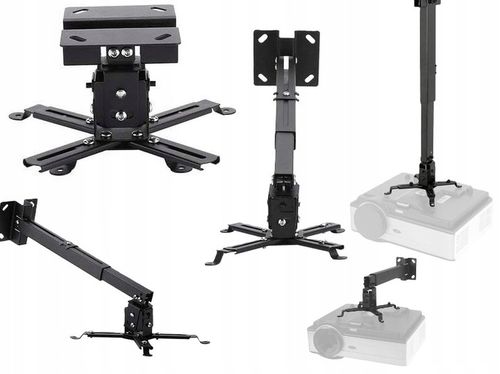 UCHWYT WIESZAK DO PROJEKTORA RZUTNIKA 3W1 SUFITOWY ŚCIENNY TELESKOPOWY na Arena.pl