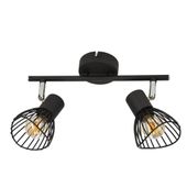 Fly listwa 2x40W E14 czarny
