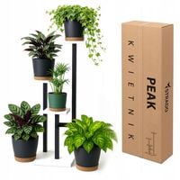 Kwietnik PEAK stojący metalowy stojak na kwiaty rośliny regał 83,5cm
