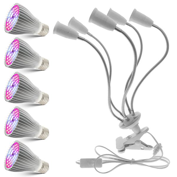 LAMPA LED DO WZROSTU UPRAWY ROŚLIN 150W 3000lm 5 GŁOWIC zdjęcie 7