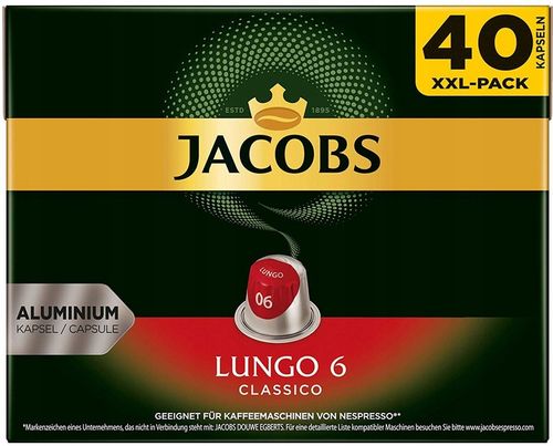 KAWA NESPRESSO JACOBS LUNGO CLASSICO 40st XXL-PACK na Arena.pl