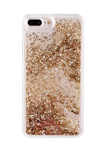 GUESS LIQUID GLITTER iPhone 6 Plus / 6S Plus / 7 Plus / 8 Plus - GOLD na Arena.pl