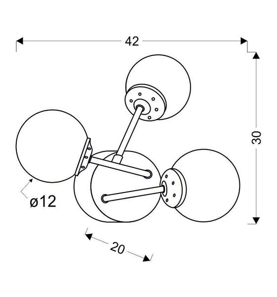 Best 2 kinkiet 3x40W E14 chrom zdjęcie 4