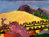Reprodukcja obrazu The Sacred Mountain - Paul Gauguin Rozmiar - 70x50