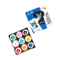 ROSA TALENT FARBY DO TKANIN ZESTAW 9 KOLORÓW 20 ML