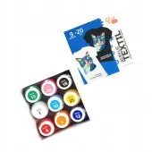 ROSA TALENT FARBY DO TKANIN ZESTAW 9 KOLORÓW 20 ML