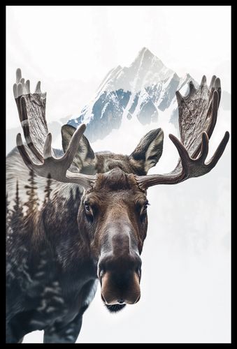 Plakat 40x60cm Łoś Duch Lasu na Arena.pl