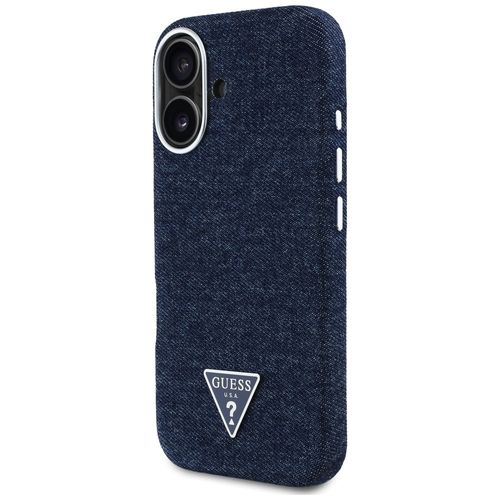etui guess denim triangle logo magsafe   do iphone 16 niebieski na Arena.pl
