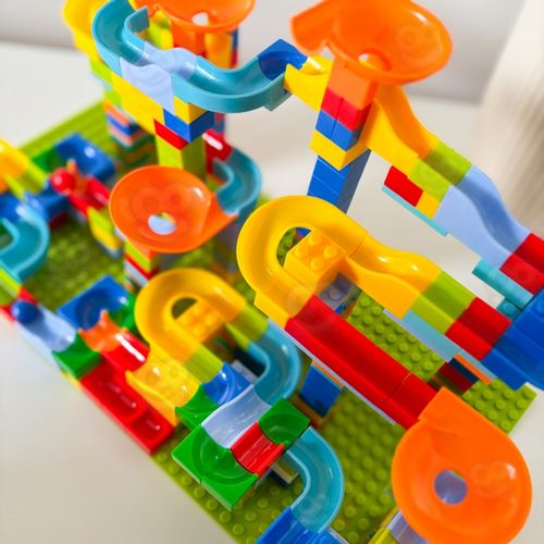 WOOPIE Tor Kulkowy Kulodrom Zjeżdżalnia dla Kulek Konstrukcja 340 el. na Arena.pl