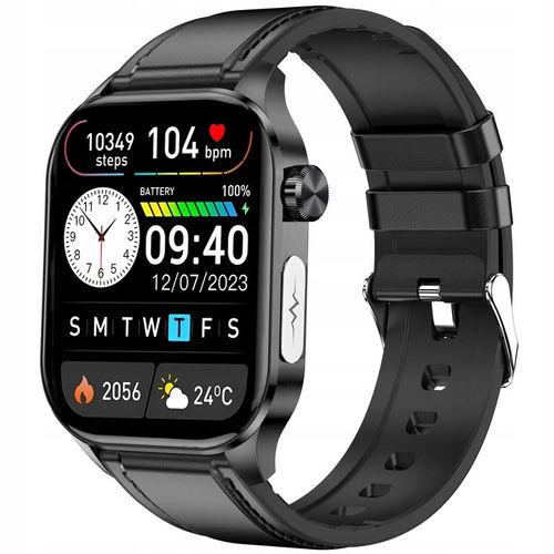 SMARTWATCH MĘSKI Zegarek EKG FUNKCJA POMIARU CUKRU AMOLED CIŚNIENIE ROZMOWY na Arena.pl