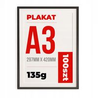 PLAKATY A3 Kreda 135g 100 sztuk