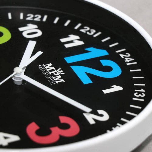 Zegar ścienny MPM E01.3686.90 fi 20 cm Kolorowy na Arena.pl