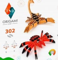 Zestaw KREATYWNY Papierowe ORIGAMI Zrób to Sam MODUŁOWE 2W1 PAJĄK SKORPION