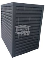 Osłona pompy ciepła 80x50x180 cm antracyt GP319