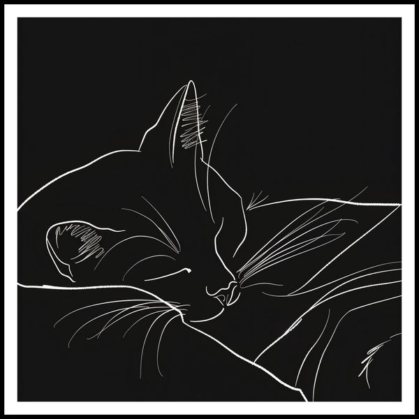 Plakat 90x90cm Nocny Spokój zdjęcie 3