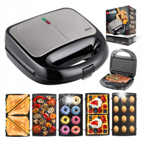 Opiekacz wielofunkcyjny ELDOM ST250 5w1 Tosty Grill Gofry Orzeszki Donaty