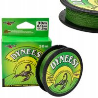 Dyneesi Plecionka na Przypon 0,16 mm ZIELONA 30 m