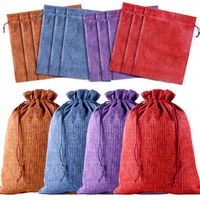 12x Woreczki Lniane 18x13cm JUTOWE na PREZENTY Upominki Cukierki MOCNE